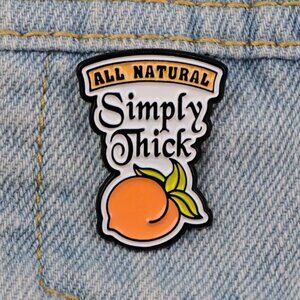 3 for $20** (all individual pins!) Simply Thick Peach Cheeky Pin